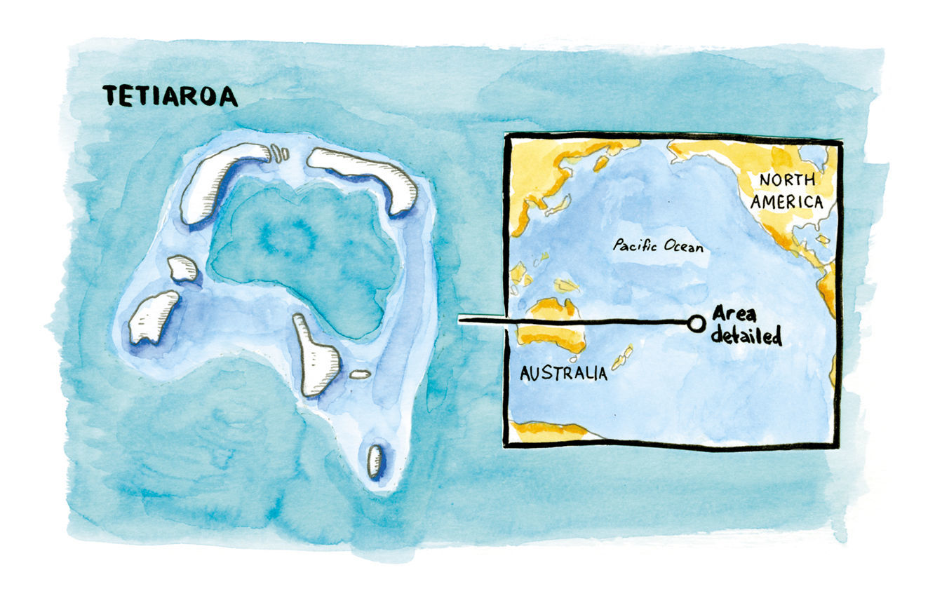 Tetiaroa map
